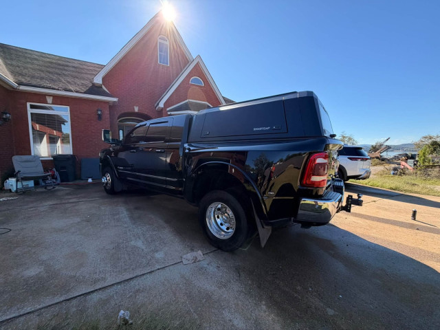 Full detail on a RAM 3500 Limited Mega Cab dually, photo 3